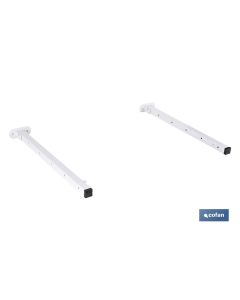TENDEDERO DE PARED ABATIBLE JUEGO DE DOS SOPORTES LARGO 50,5 CM COFAN
