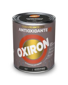 Esmalte sintético metálico antioxidante oxiron liso efecto forja negro 750ml titan 5809097