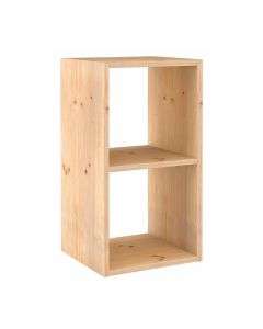 Estanteria modular 2 cubos dinamic pino macizo 36,2x33x70,8cm astigarraga