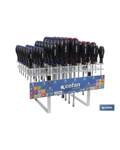 EXPOSITOR DESTORNILLADORES 48 PCS. COFAN