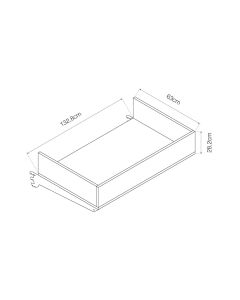 Cabezal voladizo gris 1330x635x275mm ral 7015 basics