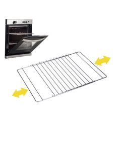 Rejilla para horno cromada extensible 38.5cm hasta 55x31.5cm