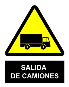 SEÑAL SALIDA CAMIONES SA1041 40X30