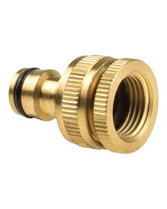 Conector a grifo jardín de 1/2" o 3/4" laton brass cellfast