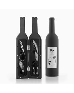 Estuche de vino con forma de botella v0100451 innovagoods