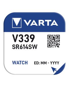 Pila de boton sr614sw - v339 varta 12 mah (blister 1 unid.) ø6,8x1,45mm