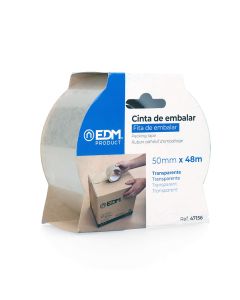 Cinta de embalar transparente 48 micras 48m x 50mm