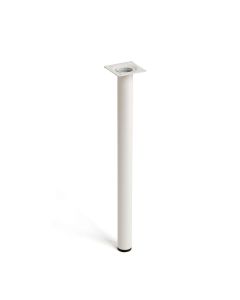 Pata cilíndrica de acero en color blanco mod.401g. medidas ø3x40cm 2-401g.400.01 rei
