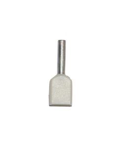 Puntera aislada 00,50 mm², doble, blanca, 100 uds