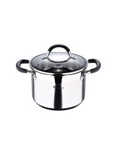 Olla 4 l de acero inoxidable con tapa foodies ø20 x 14 cm