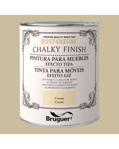 Rust-oleum chalky finish muebles crema 0,750l 5397512 bruguer