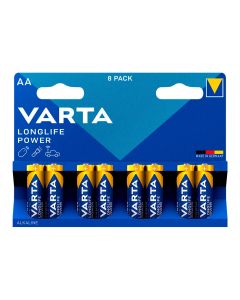 Pila varta longlife power aa - lr06 (blister 8 unid.) ø14,5x50,5mm