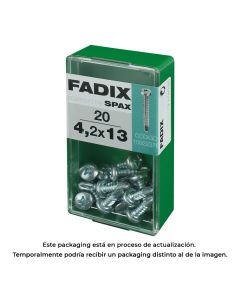 Caja s 20 unid. tornillo rosca chapa cr autot. 4,2x13mm fadix