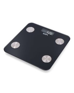 Báscula de baño digital inteligente con bluetooth color negro, máximo 180 kg