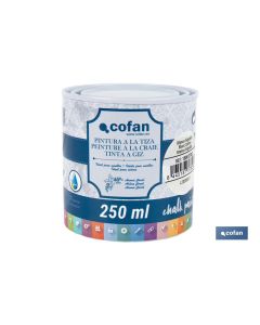 PINTURA A LA TIZA, CHALK PAINT, BLANCO ALGODÓN 250 ML COFAN