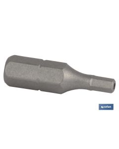 PUNTA DE DESTORNILLADOR HEXAGONAL INVIOLABLE 6 25 MM VENTA UNITARIA COFAN