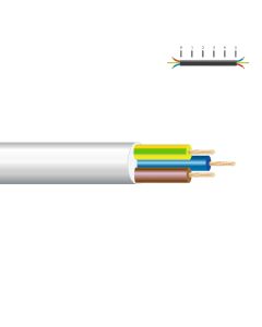 Manguera acrilica 3x1,5mm blanca euro/m