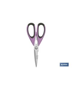 TIJERAS MORADAS DE ACERO INOX. MODELO SENA 22 CM COFAN