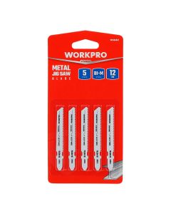 Hojas sierra calar, juego 5 piezas t118bf metal. workpro