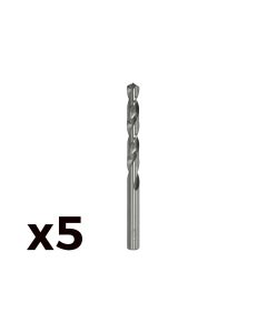 Pack 5 brocas cilindricas acero rapido de11mm m11 mota