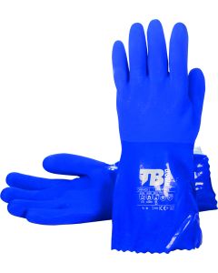 GUANTE 666VINIL QUIMICO PVC T-09 AZUL