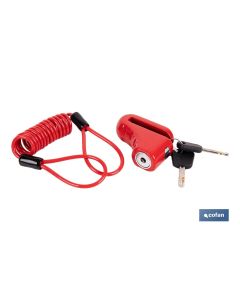 CANDADO DE FRENO DE DISCO BULÓN Ø5,5 MM CON CABLE COFAN