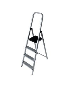 Escalera domestica de aluminio 4 peldaños edm