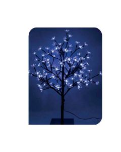 Arbol 3d sakura tronco recto 60cm 120 leds azul ip44 edm