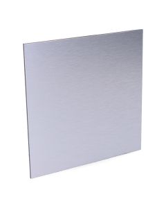 Tapa 175 x 175mm color gris aluminio cepillado para extractor 08413 ø10cm edm