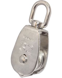 POLEA INOX SIMPLE GIRATORIA 32MM