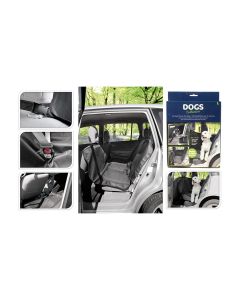 Protector para asiento de coche 135x145cm negro poliester