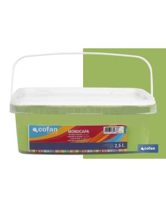 PINTURA PLÁSTICA MONOCAPA Manzana (2,5 LT) COFAN