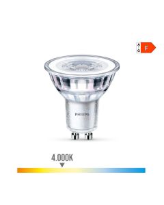 Bombilla gu10 led 4,6w 390lm 4000k luz dia ø5x5,4cm philips