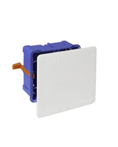 Caja de conexion de empotrar en tabique hueco 100x100x45mm solera 5562gw