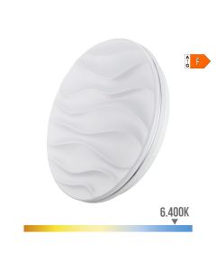 Aplique super led de superficie modelo desert 18 w 1820 lm 6500 k ø33 x 6,8 cm