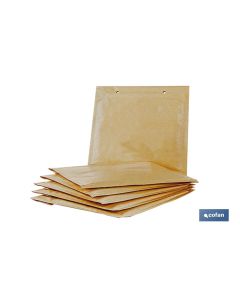 PACK DE 5 SOBRES KRAFT CON BURBUJA 250X350 MM COFAN