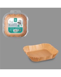Papel cuadrado freidora aire 16x16x4,5cm 730226 best products