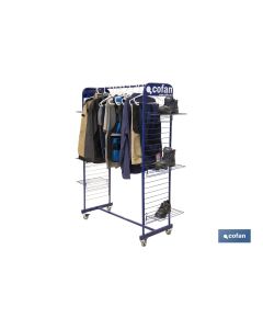 EXPOSITOR CRUEDAS PARA ROPA Y CALZADO COFAN