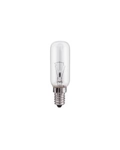 Bombilla incandescente tubular transparente 25w e14