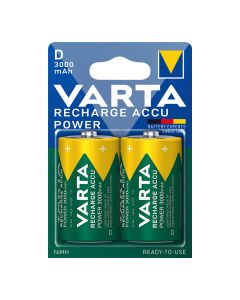 Pila varta recargable accu power d - lr20 3000ma (blister 2 unid.) ø34,2x61,5mm