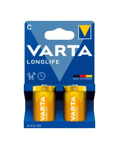 Pila alkalina longlife c - lr14 (blister cartón 2 uds) ø26,2 x 50 mm