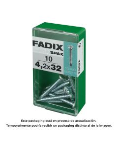 Caja s 10 unid. tornillo rosca chapa cr autot. 4,2x32mm fadix