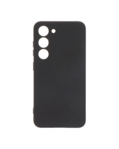 Carcasa negra de plástico soft touch para samsung s23