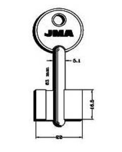 LLAVE JMA GORJA LATON MCM-1G NIK