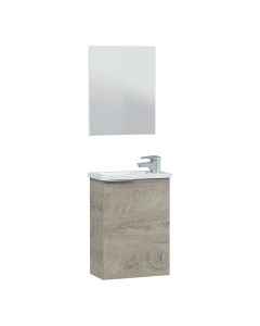 Mueble 40 1 puerta+ espejo + lavabo compact