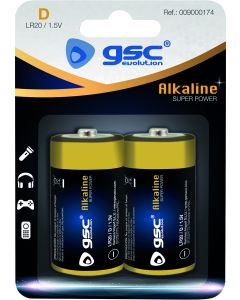 PILA ALKALINA GSC EVOLUT.LR20 (D) BL(2)