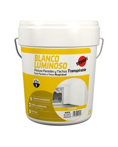 Pintura paredes y techos interior blanco luminoso 15l mate titan 03h000115