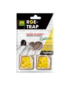 Trampa para cebo roe-trap madera para ratones 231570 massó