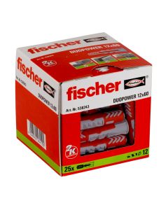 Pack 25 tacos duo power 12x60 538243 fischer