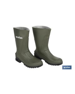 BOTA PVC VERDE MEDIA CAÑA TALLA 36 COFAN